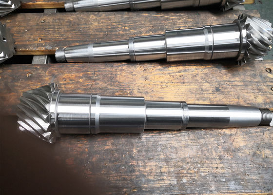 ডান হাত সর্পিল বেভেল গিয়ার শ্যাফ্ট 6.5 মডিউল 503 মিমি দৈর্ঘ্য