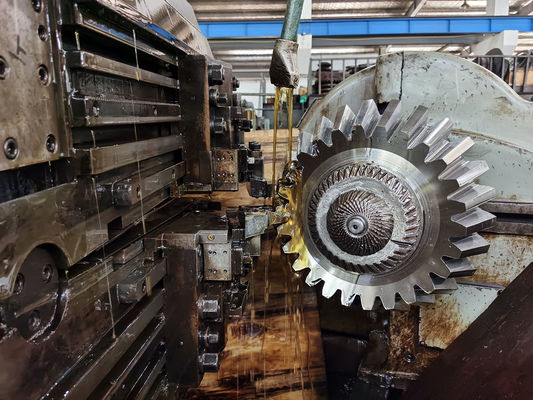 SAE 4320 গিয়ার শেপিং পিনিয়ন স্ট্রেইট বেভেল গিয়ার অফ শঙ্কু পেষণকারী খনির সরঞ্জামের জন্য