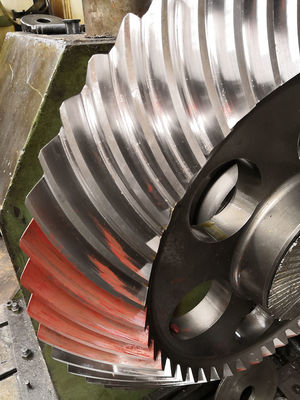 48T ISO 6-7 গ্রেড কনিক্যাল স্পাইরাল হেলিকাল গিয়ার 14.117 মডিউল