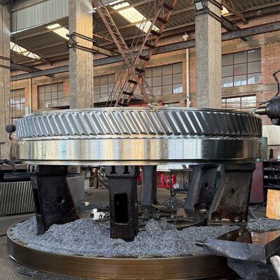 শিল্প যন্ত্রপাতি অ্যাপ্লিকেশনে উচ্চ টর্ক ট্রান্সমিশনের জন্য ডিজাইন করা ডাবল হেলিকাল গিয়ার